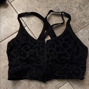 Balance Athletica Black Animal Print Sports Bra